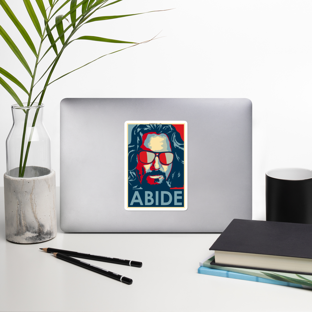 Dude ABIDES. Bubble-free stickers