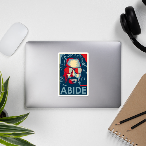 Dude ABIDES. Bubble-free stickers