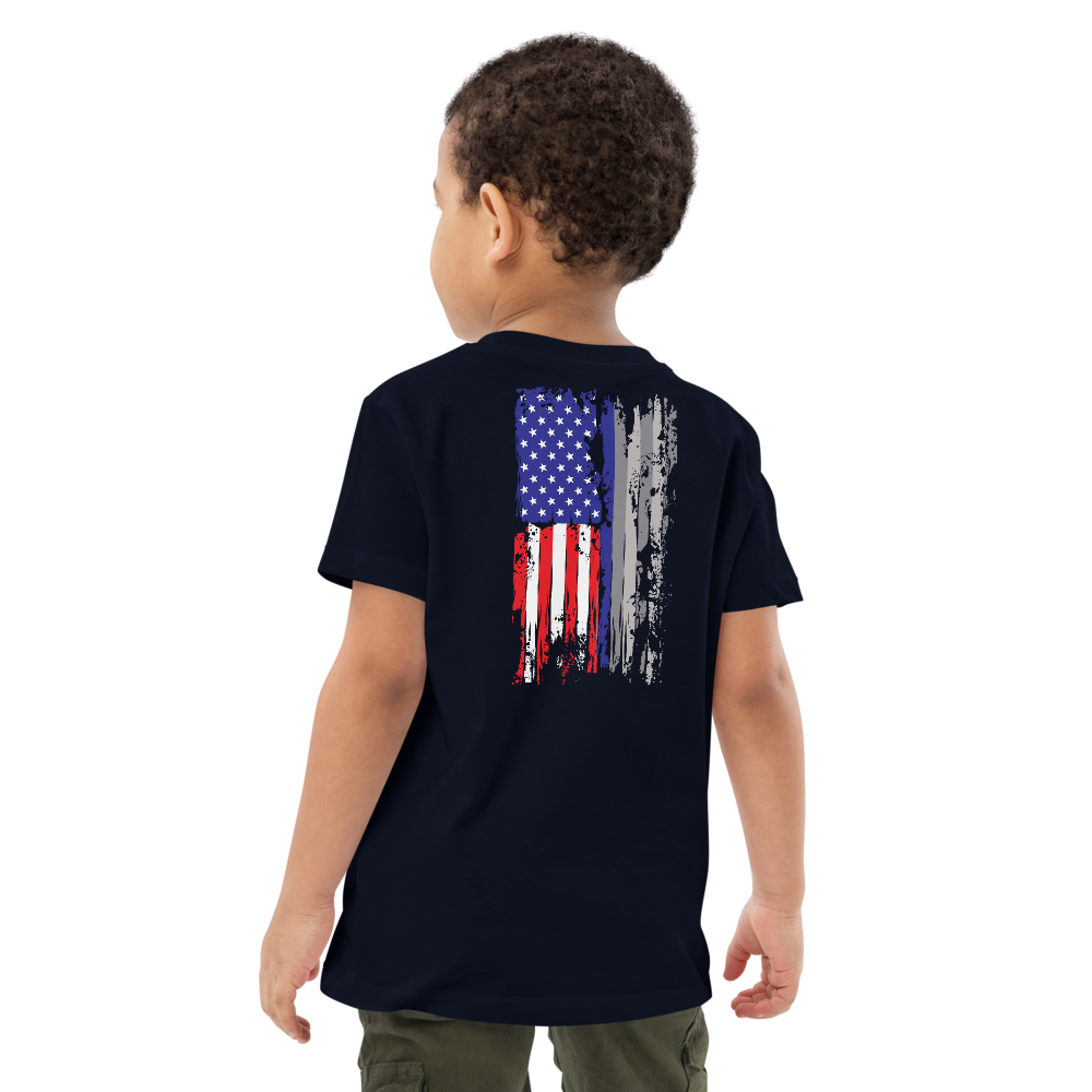 Red White & Thin Blue kids t-shirt