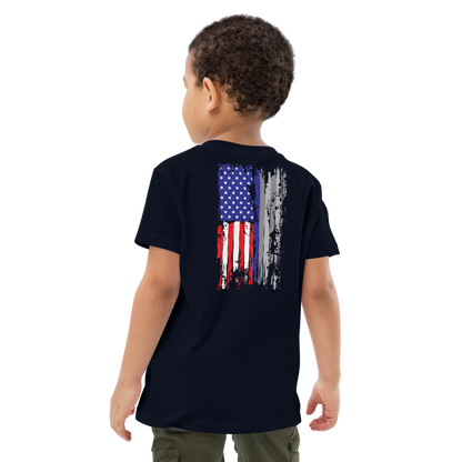 Red White & Thin Blue kids t-shirt