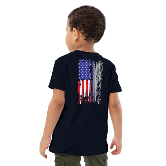 Red White & Thin Blue kids t-shirt