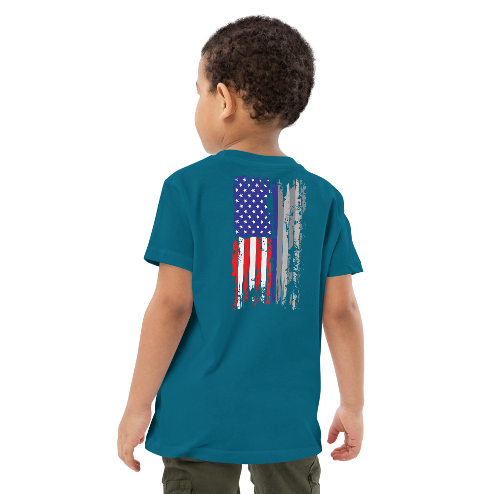 Red White & Thin Blue kids t-shirt