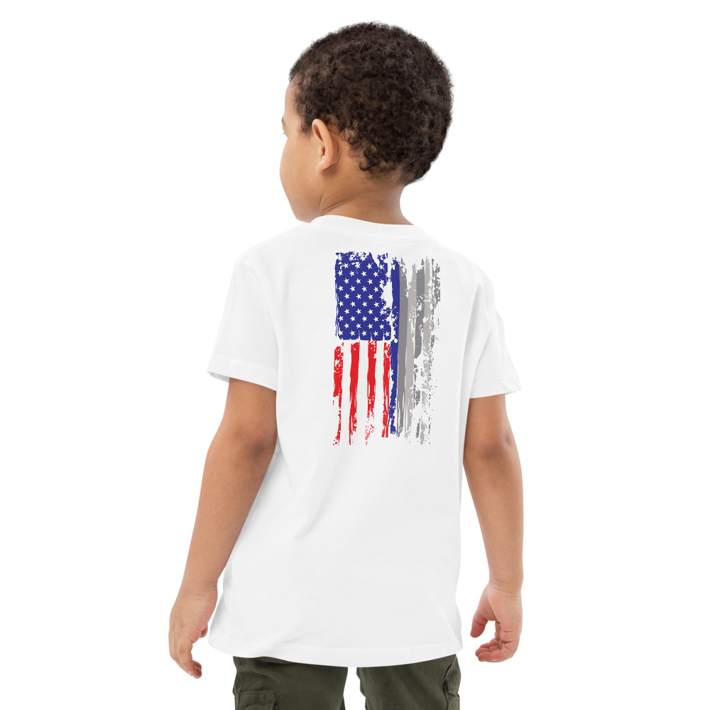 Red White & Thin Blue kids t-shirt