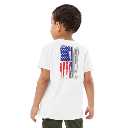 Red White & Thin Blue kids t-shirt