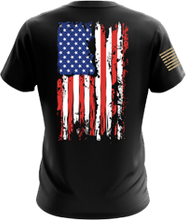 Load image into Gallery viewer, American Spartan Cotton Men&#39;s Tee in BLACK