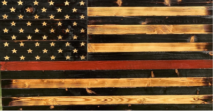 BEST SELLER: Custom Made Wooden Flags (Free Shipping within USA)