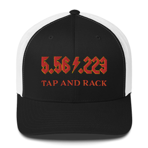 5.56 .224 "TAP AND RACK"  rifle ammo Trucker Cap