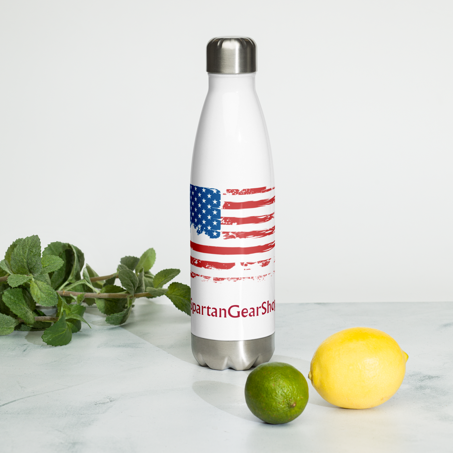 American Flag Stainless Steel Water Bottle