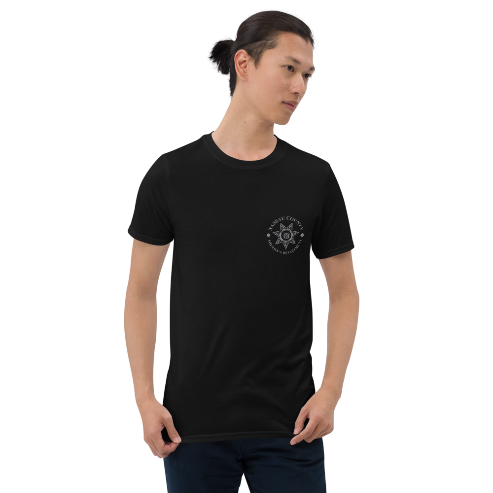 Nassau Sherriff Gray Line Short-Sleeve Unisex T-Shirt