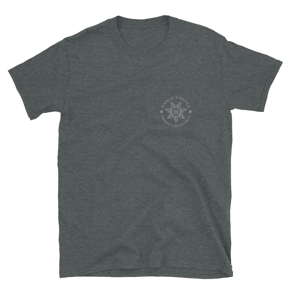 Nassau Sherriff Gray Line Short-Sleeve Unisex T-Shirt