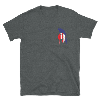 Red White & Thin Blue Spartan Tee Shirt