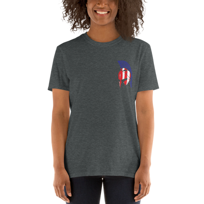 Red White & Thin Blue Spartan Tee Shirt