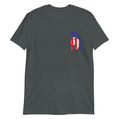 Red White & Thin Blue Spartan Tee Shirt