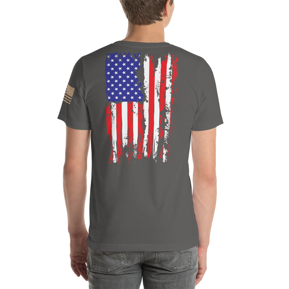 AMERICAN SPARTAN Red White & Blue Short-Sleeve Unisex T-Shirt