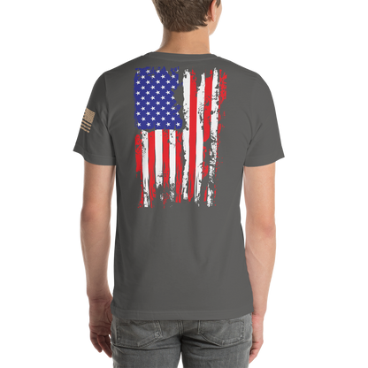 AMERICAN SPARTAN Red White & Blue Short-Sleeve Unisex T-Shirt