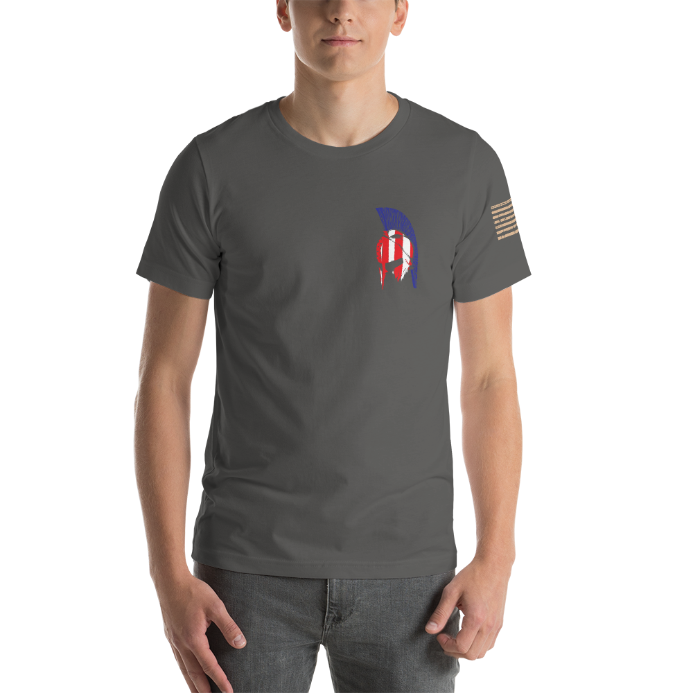 AMERICAN SPARTAN Red White & Blue Short-Sleeve Unisex T-Shirt