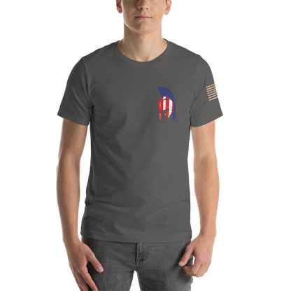 AMERICAN SPARTAN Red White & Blue Short-Sleeve Unisex T-Shirt