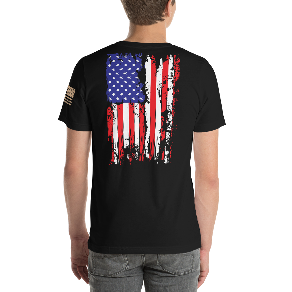 AMERICAN SPARTAN Red White & Blue Short-Sleeve Unisex T-Shirt