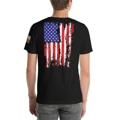 AMERICAN SPARTAN Red White & Blue Short-Sleeve Unisex T-Shirt