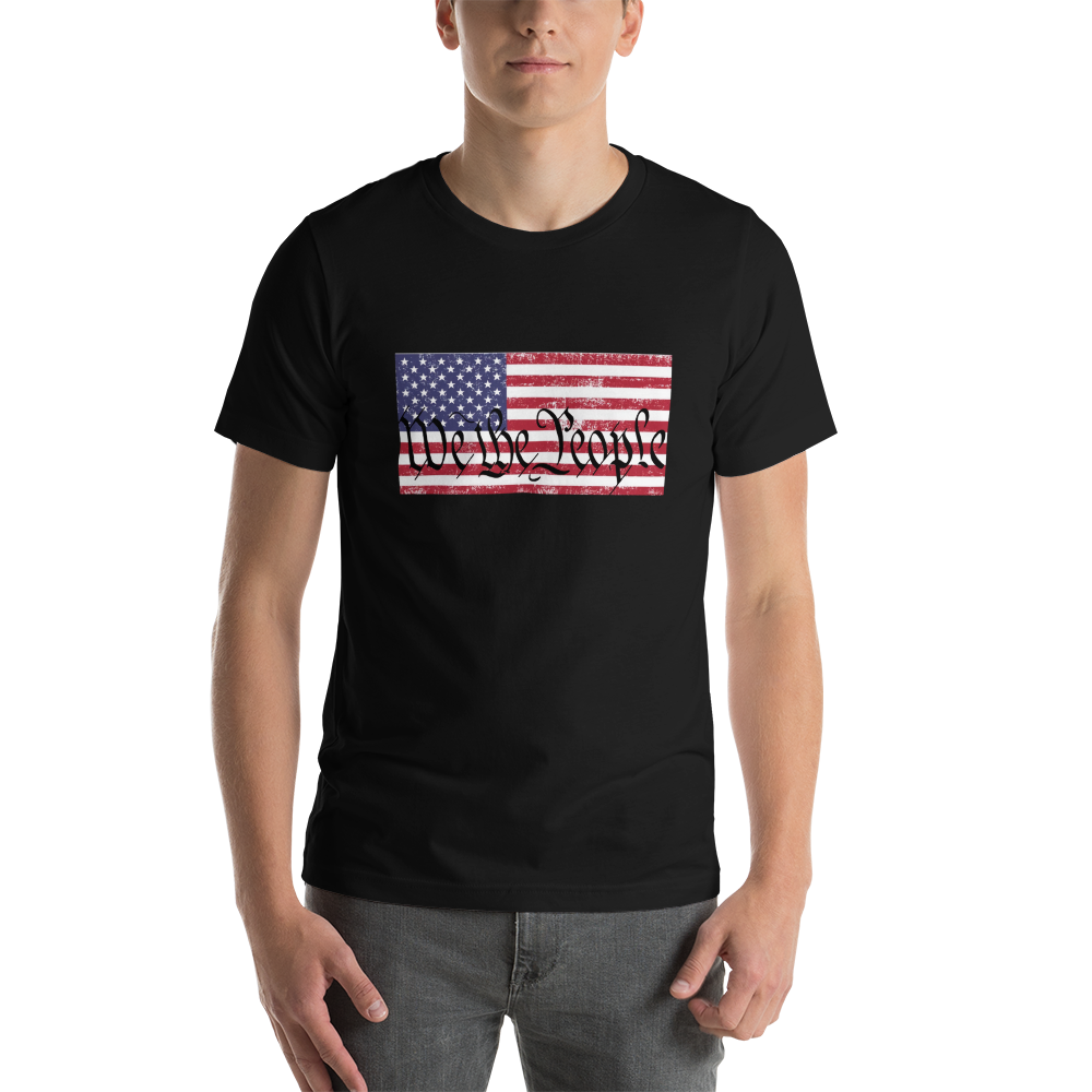 WE THE PEOPLE, American Flag Short-Sleeve Unisex T-Shirt