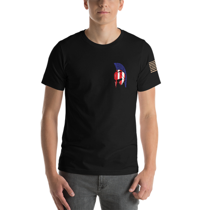 AMERICAN SPARTAN Red White & Blue Short-Sleeve Unisex T-Shirt