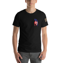 Load image into Gallery viewer, AMERICAN SPARTAN Red White &amp; Blue Short-Sleeve Unisex T-Shirt