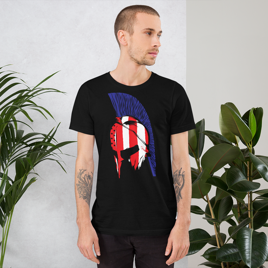 SPARTAN SIGNATURE Red White & Blue Short-Sleeve Unisex T-Shirt