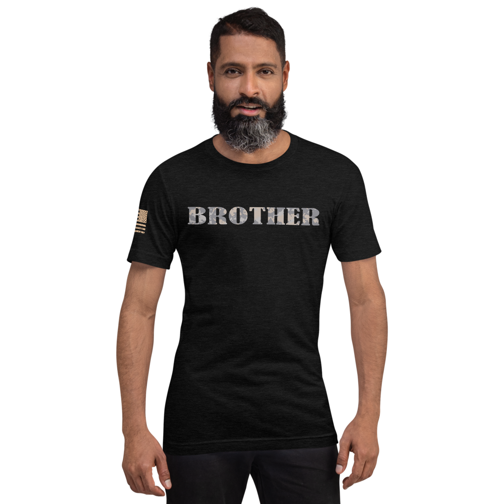 BROTHER Multi-Cam Gray Military Support T-Shirt