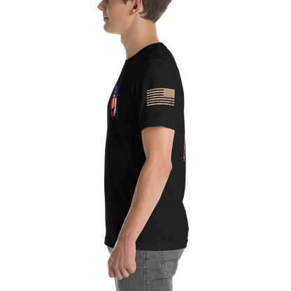 AMERICAN SPARTAN Red White & Blue Short-Sleeve Unisex T-Shirt