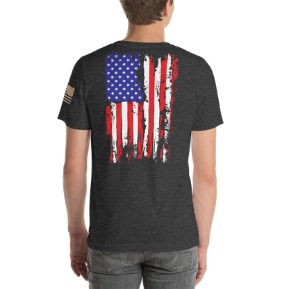 AMERICAN SPARTAN Red White & Blue Short-Sleeve Unisex T-Shirt