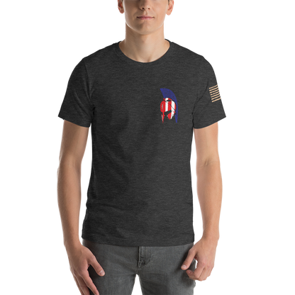 AMERICAN SPARTAN Red White & Blue Short-Sleeve Unisex T-Shirt