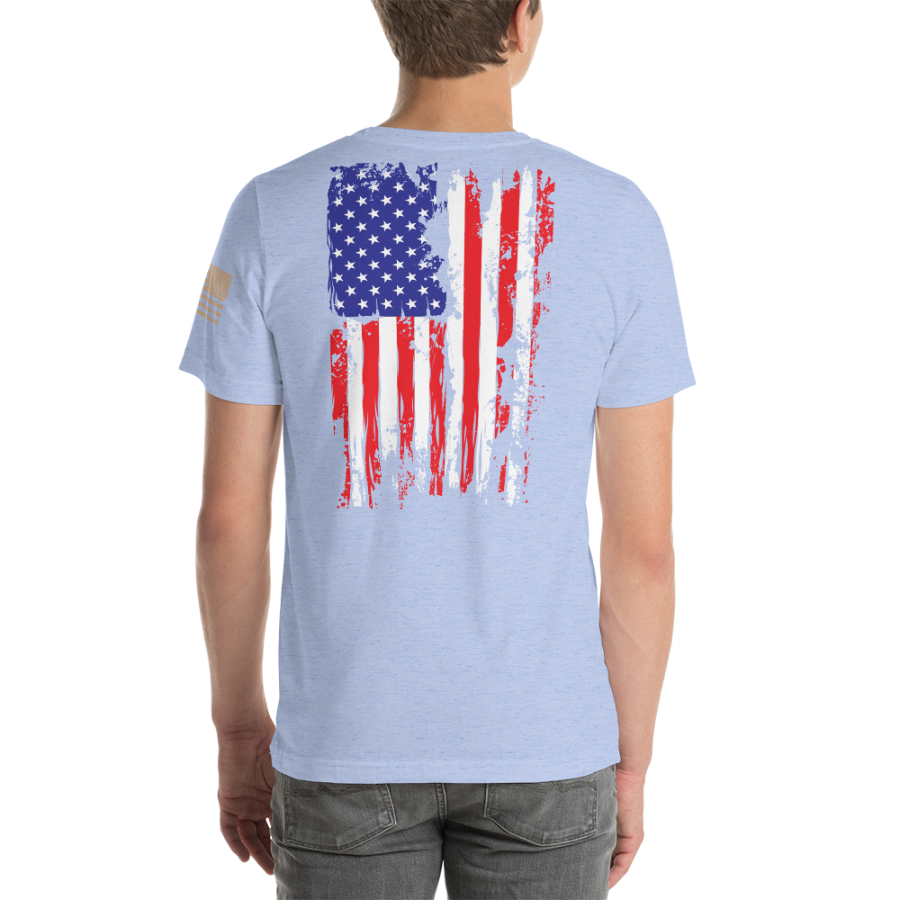 AMERICAN SPARTAN Red White & Blue Short-Sleeve Unisex T-Shirt