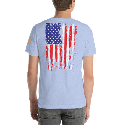 AMERICAN SPARTAN Red White & Blue Short-Sleeve Unisex T-Shirt