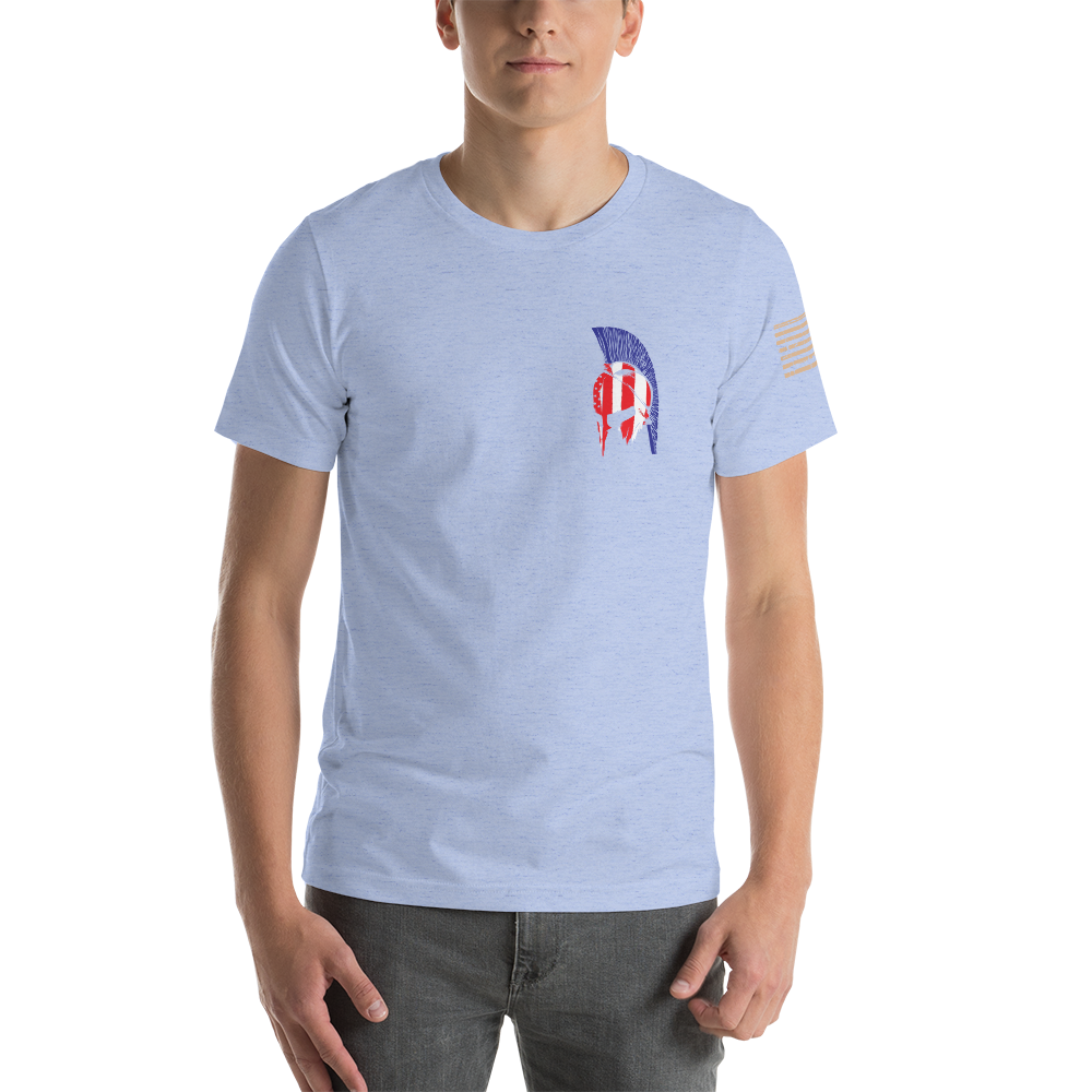 AMERICAN SPARTAN Red White & Blue Short-Sleeve Unisex T-Shirt