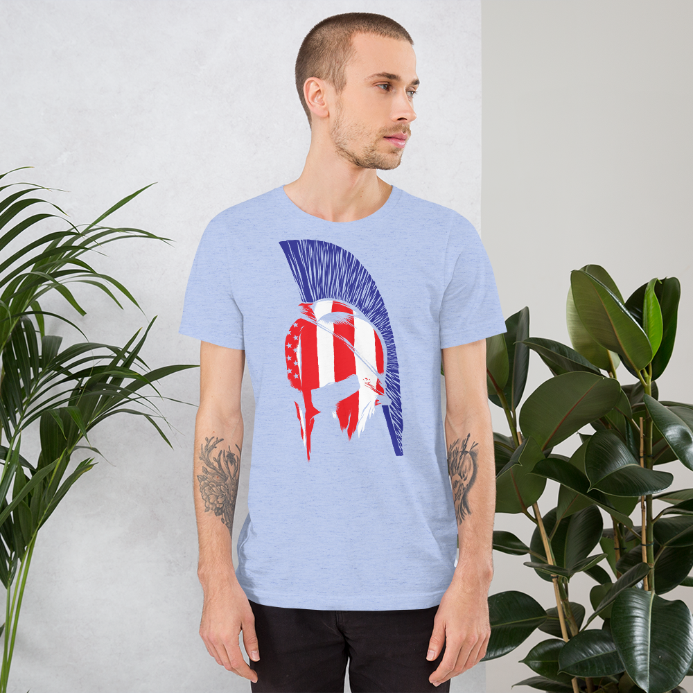 SPARTAN SIGNATURE Red White & Blue Short-Sleeve Unisex T-Shirt