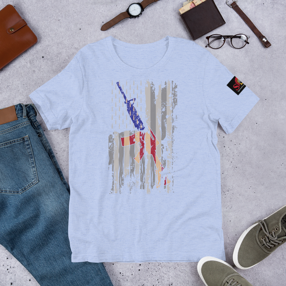 AR-15 Flag Short-Sleeve Unisex T-Shirt