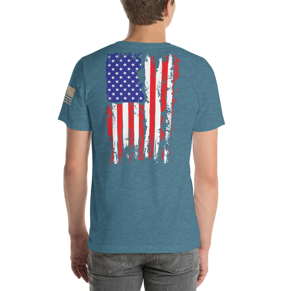 AMERICAN SPARTAN Red White & Blue Short-Sleeve Unisex T-Shirt