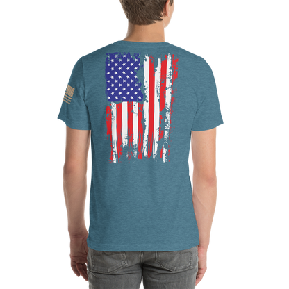 AMERICAN SPARTAN Red White & Blue Short-Sleeve Unisex T-Shirt