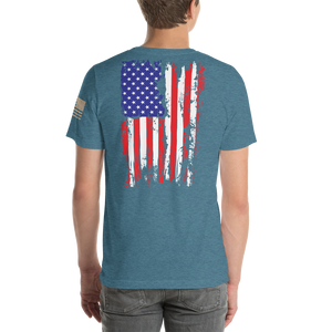 AMERICAN SPARTAN Red White & Blue Short-Sleeve Unisex T-Shirt