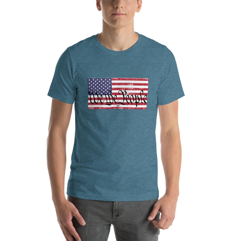 WE THE PEOPLE, American Flag Short-Sleeve Unisex T-Shirt