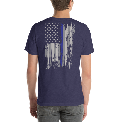 Nassau County Deputy Sheriff Thin Blue Line T-Shirt (No Flag Sleeve)