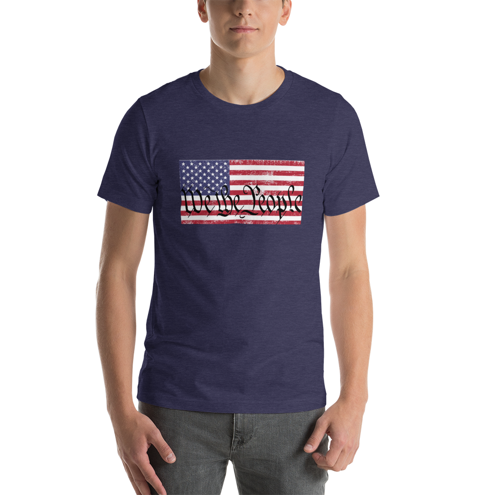 WE THE PEOPLE, American Flag Short-Sleeve Unisex T-Shirt