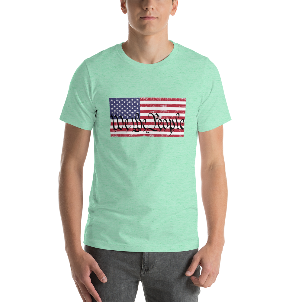 WE THE PEOPLE, American Flag Short-Sleeve Unisex T-Shirt