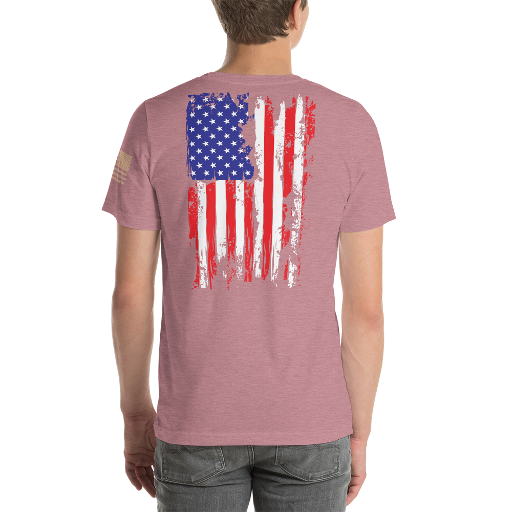 AMERICAN SPARTAN Red White & Blue Short-Sleeve Unisex T-Shirt