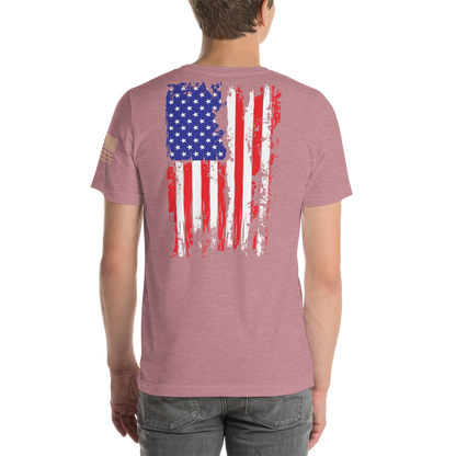 AMERICAN SPARTAN Red White & Blue Short-Sleeve Unisex T-Shirt