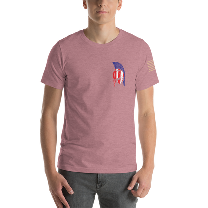 AMERICAN SPARTAN Red White & Blue Short-Sleeve Unisex T-Shirt