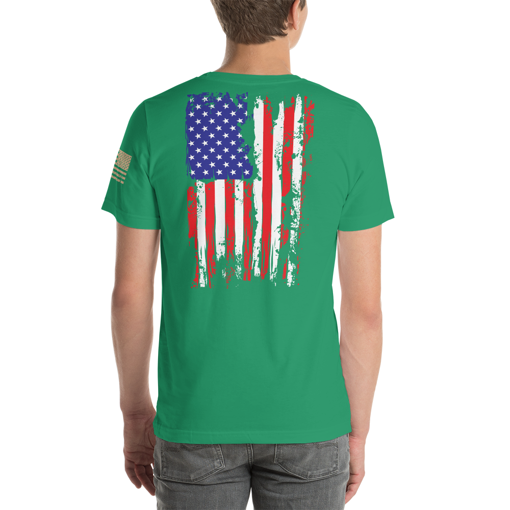 AMERICAN SPARTAN Red White & Blue Short-Sleeve Unisex T-Shirt