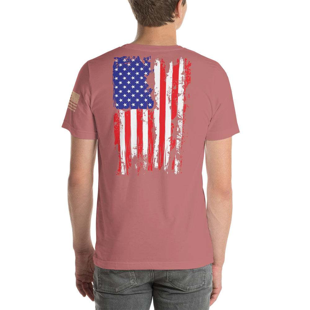 AMERICAN SPARTAN Red White & Blue Short-Sleeve Unisex T-Shirt