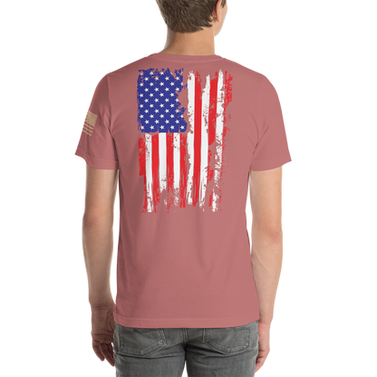 AMERICAN SPARTAN Red White & Blue Short-Sleeve Unisex T-Shirt