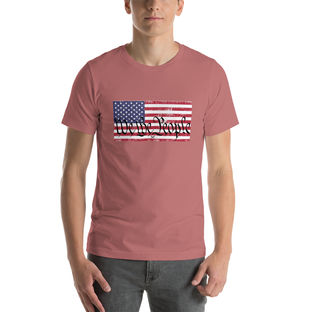 WE THE PEOPLE, American Flag Short-Sleeve Unisex T-Shirt